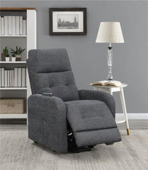 Howie Upholstered Power Lift Massage Chair Charcoal - 609403P