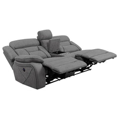 Higgins Upholstered LAF Power Loveseat Grey - 600370B1