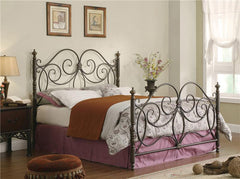 London Metal Eastern King Open Frame Bed Dark Bronze - 300258KE