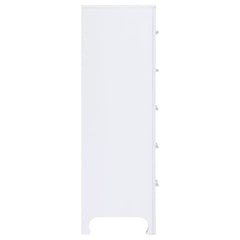 Anastasia 5-drawer Bedroom Chest Pearl White - 224755