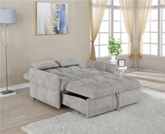 Cotswold Upholstered Convertible Sleeper Sofa Bed Light Grey - 508307