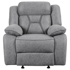Higgins Upholstered Glider Recliner Chair Grey - 602263