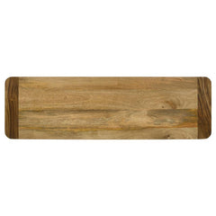 Maverick Rectangular Dining Bench Natural Mango and Black - 123043
