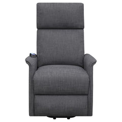Herrera Upholstered Power Lift Massage Chair Charcoal - 609406P