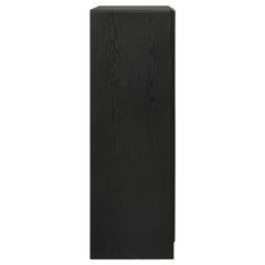 Miranda 5-drawer Chest Black and Rhinestone - 206365