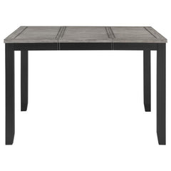 Elodie Counter Height Dining Table with Extension Leaf Grey and Black - 121228