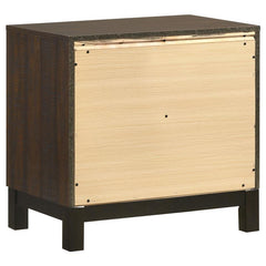 Edmonton 2-drawer Nightstand Rustic Tobacco - 204352