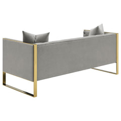 Eastbrook Velvet Upholstered Tufted Sofa Grey - 509111