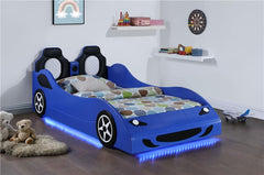 Cruiser Wood Twin LED Car Bed Blue - 400478