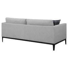 Apperson Upholstered Track Arm Sofa Light Grey - 508681