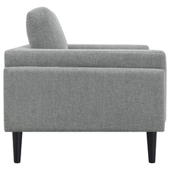 Rilynn 3-piece Upholstered Track Arm Sofa Set Grey - 509524-S3