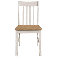Kirby 7-piece Dining Set Natural and Rustic Off White - 192691-S7
