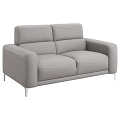 Glenmark 3-piece Upholstered Track Arm Sofa Set Taupe - 509731-S3