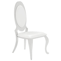 Antoine 5-piece Rectangular Dining Set Creamy White and Chrome - 107871-S5