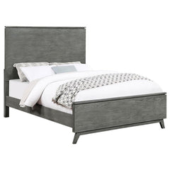 Nathan Wood Eastern King Panel Bed Grey - 224601KE
