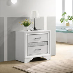 Miranda 2-drawer Nightstand Tray White - 205112