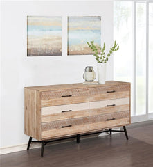 Marlow 6-drawer Dresser Rough Sawn Multi - 215763