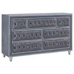 Antonella 4-piece Eastern King Bedroom Set Grey - 223581KE-S4