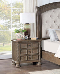 Emmett 3-drawer Nightstand Walnut - 224442