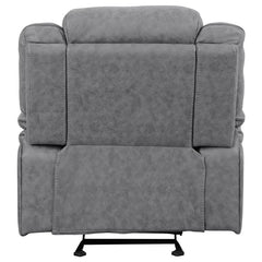 Higgins Upholstered Glider Recliner Chair Grey - 602263