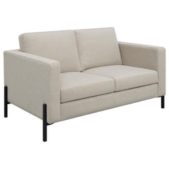 Tilly 3-piece Upholstered Track Arm Sofa Set Oatmeal - 509901-S3