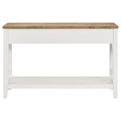 Hollis 2-drawer Wood Entryway Console Table Brown and White - 708099