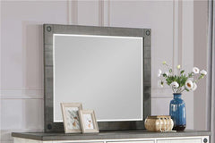 Lilith Dresser Mirror Distressed Grey - 224474