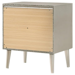 Ramon 2-drawer Nightstand Metallic Sterling - 222702