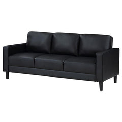 Ruth Upholstered Track Arm Sofa Black - 508361