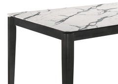 Stevie 7-piece Rectangular Dining Set White and Black - 115111WG-S7