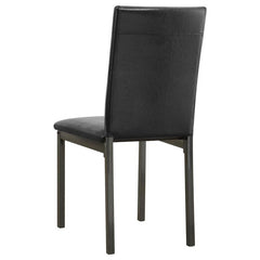 Garza Upholstered Dining Chairs Black (Set of 2) - 100612