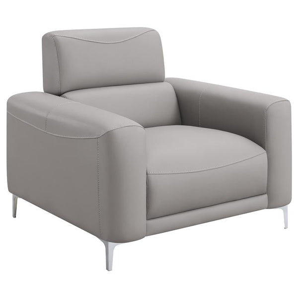 Glenmark Upholstered Track Arm Accent Chair Taupe - 509733