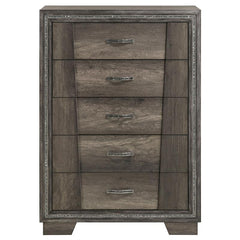 Janine 5-drawer Bedroom Chest Grey - 223555