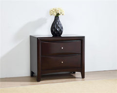 Phoenix 2-drawer Nightstand Deep Cappuccino - 200412