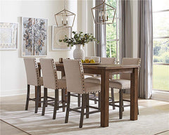 Ralland Upholstered Counter Height Stools with Nailhead Trim Beige (Set of 2) - 193138
