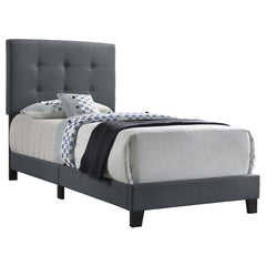 Mapes Upholstered Twin Panel Bed Grey - 305747T