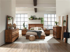 Winslow 5-piece Eastern King Bedroom Set Smokey Walnut - 223250KE-S5