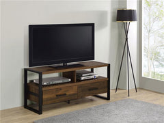 James 2-drawer Engineered Wood 48" TV Stand Dark Pine - 704281