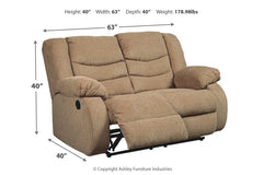 Tulen Reclining Loveseat - 9860486