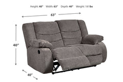Tulen Reclining Loveseat - 9860686