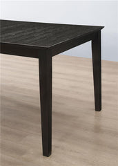 Louise Rectangular Dining Table with Extension Leaf Black - 101561