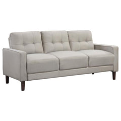 Bowen 2-piece Upholstered Track Arm Tufted Sofa Set Beige - 506785-S2