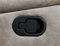 Greer Upholstered Motion Reclining Loveseat Taupe - 651352