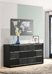 Blacktoft 6-drawer Dresser Black - 207103