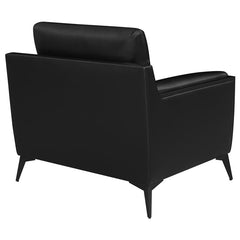 Moira Upholstered Wedge Arm Tufted Accent Chair Black - 511133