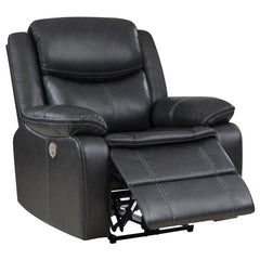Sycamore Upholstered Power Recliner Chair Dark Grey - 610233P
