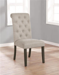 Balboa Tufted Back Side Chairs Rustic Brown and Beige (Set of 2) - 193162