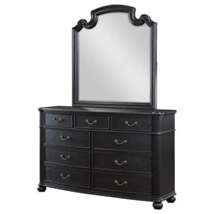 Celina 9-drawer Dresser with Mirror Black - 224763M