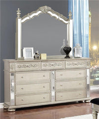 Heidi 9-drawer Dresser with Mirror Metallic Platinum - 222733M
