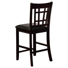 Lavon 5-piece Counter Height Dining Room Set Espresso and Black - 102888-S5